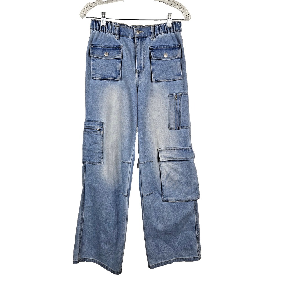 Forever 21 Womens Large Cargo Jeans Pockets